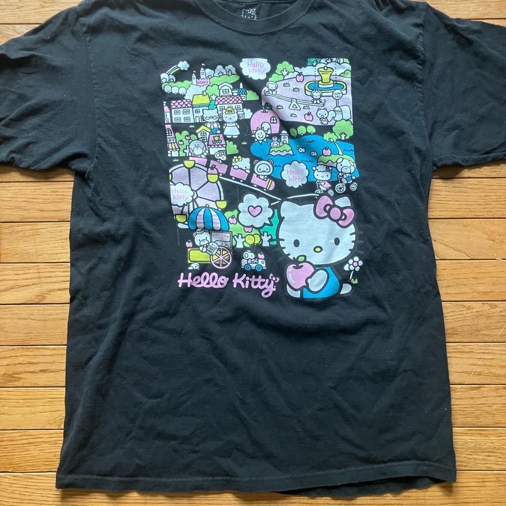 Hello Kitty Black Graphic T-Shirt